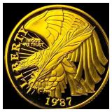 1987 Gold $5 Constitution Bicentennial GEM PROOF