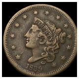 1839 Coronet Head Large Cent NEARLY UNCIRCULATED