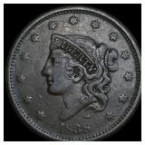 1838 Coronet Head Large Cent NEARLY UNCIRCULATED