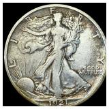 1921-S Silver Walking Liberty Half Dollar NEARLY U