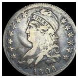 1808 Capped Bust Half Dollar NEARLY UNCIRCULATED