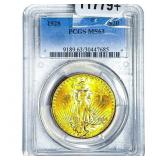 1928 $20 Gold Double Eagle PCGS MS63