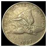 1857 Flying Eagle Cent NEARLY UNCIRCULATED