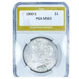 1900-S Morgan Silver Dollar PGA MS63
