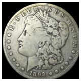 1892 Silver Morgan Dollar LIGHTLY CIRCULATED