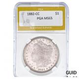 1882-CC Morgan Silver Dollar PGA MS65