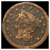 1851 Braided Hair Half Cent NICELY CIRCULATED