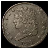 1834 Classic Head Half Cent LIGHTLY CIRCULATED