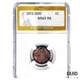 1972 DDO Lincoln Memorial Cent PGA MS63 RB