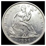 1856-O Silver Half Dollar CLOSELY UNCIRCULATED