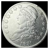 1831 Capped Bust Half Dollar CLOSELY UNCIRCULATED