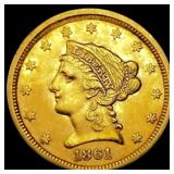 1861 $2.50 Gold Quarter Eagle