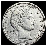 1912 Barber Quarter CLOSELY UNCIRCULATED