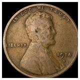 1914-D Lincoln Wheat Cent LIGHTLY CIRCULATED