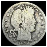 1892-S Silver Barber Half Dollar NICELY CIRCULATED