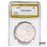 1927 Silver Peace Dollar PGA MS64+