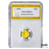 1903 Rare Gold Dollar PGA MS63+