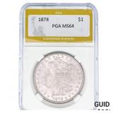 1878 Morgan Silver Dollar PGA MS64