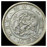 1867-1912 Japan Meiji Silver 10 Sen