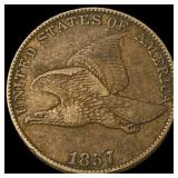 1857 Flying Eagle Cent NEARLY UNCIRCULATED