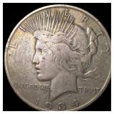 1934 Peace Silver Dollar LIGHTLY CIRCULATED