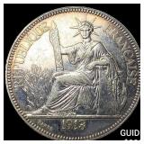 1913 French Indo-China .7813oz Silver Piastre