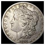1891-O Silver Morgan Dollar ABOUT UNCIRCULATED
