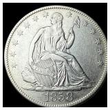 1858-O Silver Half Dollar CLOSELY UNCIRCULATED