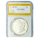 1878-S Morgan Silver Dollar PGA MS63