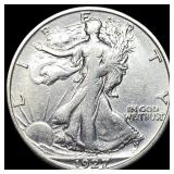 1927-S Silver Half Dollar CLOSELY UNCIRCULATED