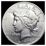 1934 Peace Silver Dollar LIGHTLY CIRCULATED