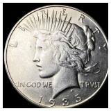 1935 Silver Peace Dollar CLOSELY UNCIRCULATED