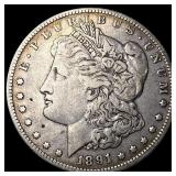 1891-O Silver Morgan Dollar NEARLY UNCIRCULATED