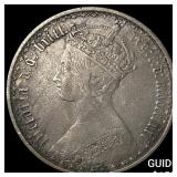 1871 England Silver 1 Florin KM-746.2
