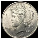 1924 Peace Silver Dollar CHOICE BU