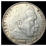 1938 Germany Silver 5 Reichsmark