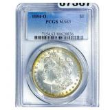 1884-O Morgan Silver Dollar PCGS MS63