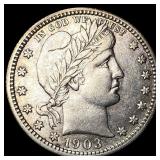 1903-S Silver Barber Quarter CLOSELY UNCIRCULATED
