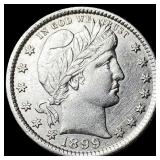 1899 Silver Barber Quarter CLOSELY UNCIRCULATED