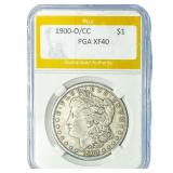 1900-O/CC Morgan Silver Dollar PGA XF40