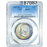 1957-D Franklin Half Dollar PCGS MS66