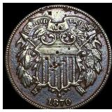 1870 Copper 2 Cents HIGH GRADE