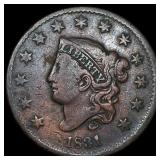 1831 Coronet Head Large Cent ABOUT UNCIRCULATED