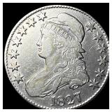 1827 Capped Bust Half Dollar NEARLY UNCIRCULATED