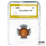 1880 Indian Head Cent PGA MS65+ RD