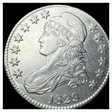 1829 Capped Bust Half Dollar CLOSELY UNCIRCULATED