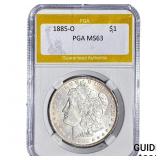 1885-O Morgan Silver Dollar PGA MS63