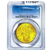 1904 $20 Gold Double Eagle PCGS MS63