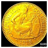 1913 Colombia Gold 2.5 Pesos .1177 AGW