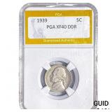 1939 Jefferson Nickel PGA XF40 DDR